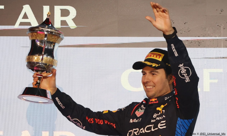 Checo Pérez fuera del Top 3 del Power Ranking del Gran Premio de Bahréin