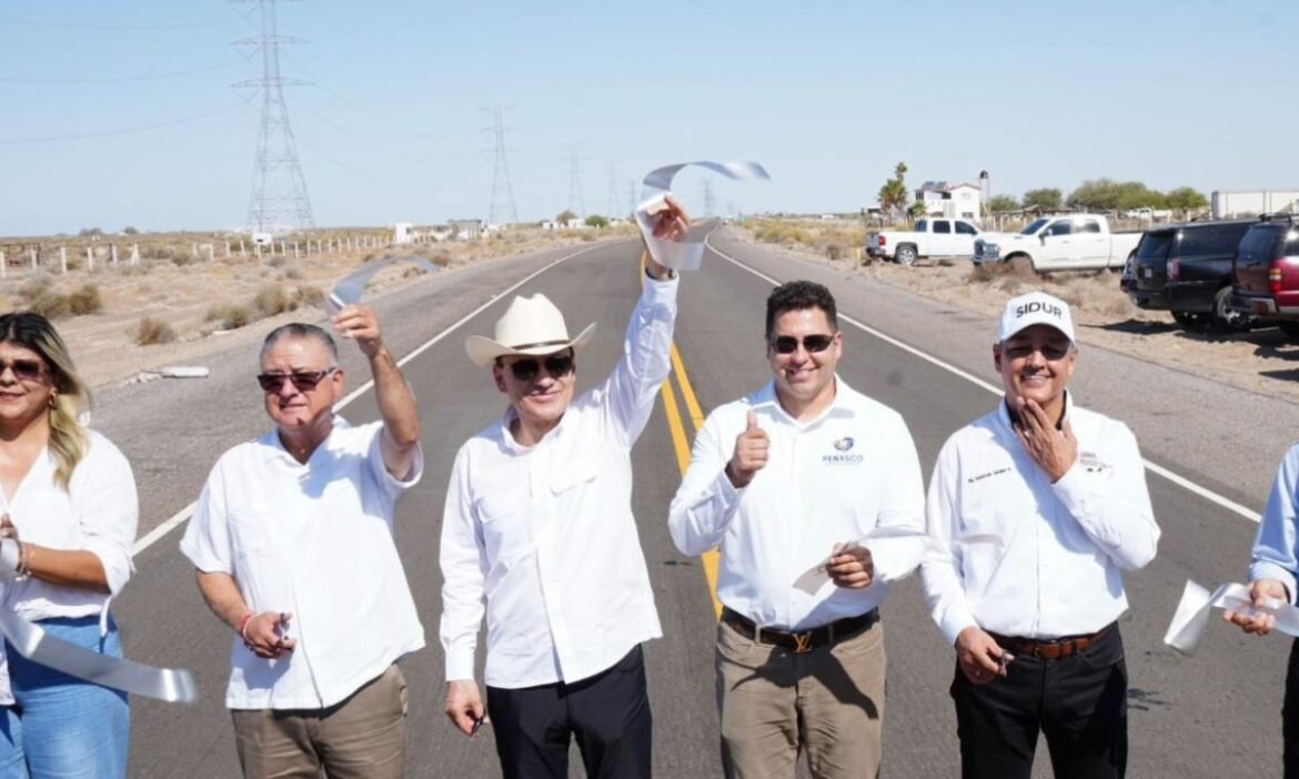 Garantiza Gobernador Durazo conectividad en Puerto Peñasco con modernización carretera y lanzamiento de señal de Telemax